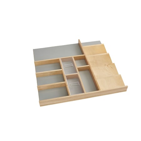 Rev-A-Shelf Drawer Replacement, Maple Veneer, Light Brown, 21.75 in W, 2 in H, 21.13 in D, 21.13 in L 4VCOS-22-1